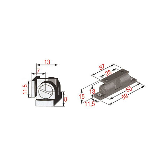 Door lock (latch) for combi steamer Ambassade/Bourgeois 700800