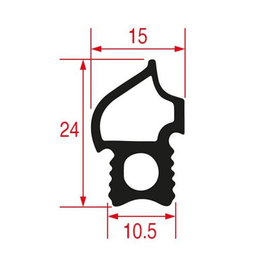 Door Gasket Rubber for Combi Oven Convotherm C4eT, C4eD 6 level series 902416 460x490mm