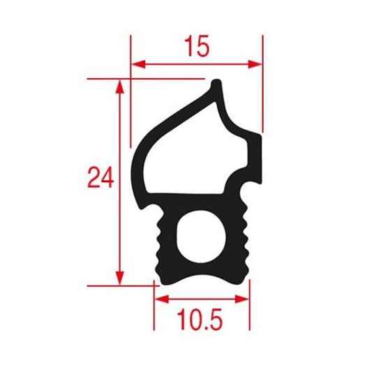 Door Gasket Rubber for Combi Oven Convotherm C4eT 10 level series 902393 460x760mm