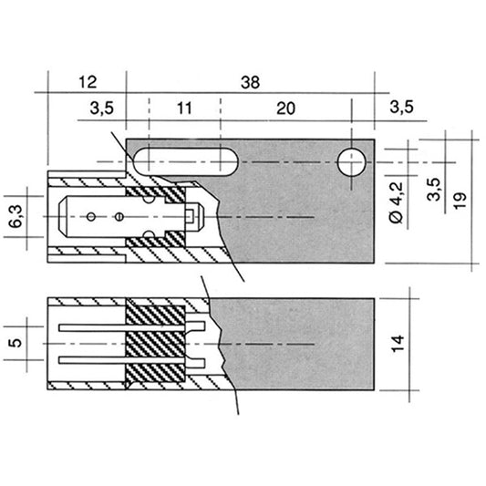 Magnetic switch for dishwasher 345821 1A 250V 50W E710 1B