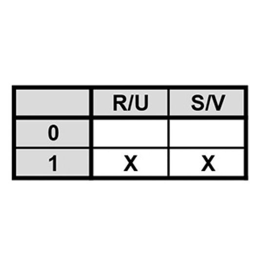 Mode Switch for Comenda/Dihr/Hoonved/Kromo Bremas CA0120003V 345019 12A (2 positions)