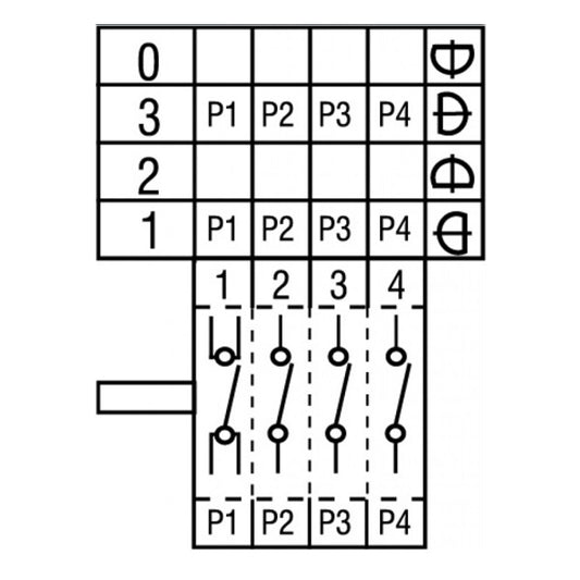 Mode Switch EGO 49.42015.000 300021 16A (4 positions)