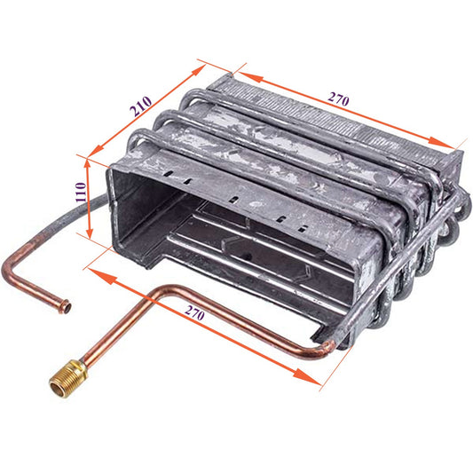 Gas Water Heater Heat Exchanger (narrow type) Etalon A 10