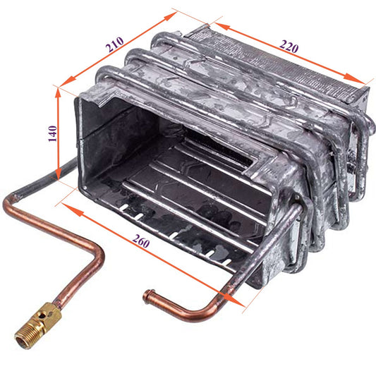 Gas Water Heater Heat Exchanger (wide type) Etalon Y 10 I