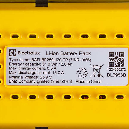 Cordless Vacuum Cleaner Battery Electrolux 140242294019 25V Li-Ion