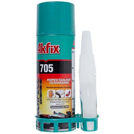 Glue with Activator for Express Gluing Akfix 705 200ml/50g