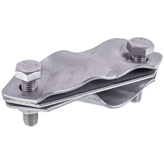 Threaded ground rod connector with strip/roll bar D-14.2mm