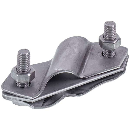 Threaded ground rod connector with strip/roll bar D-14.2mm