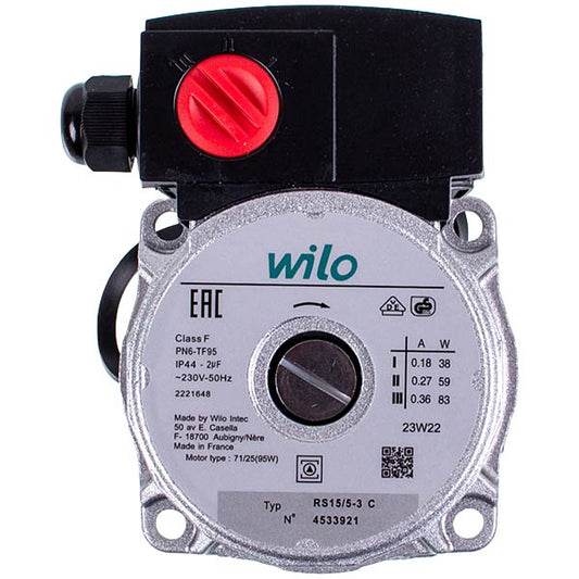 Circulation Pump Wilo RS 15/5-3P 83 W for Gas-fired Boiler 4516717