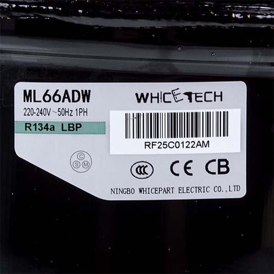 Compressor for refrigerator WhiceTech ML66ADW R134a 165W (with starting relay)