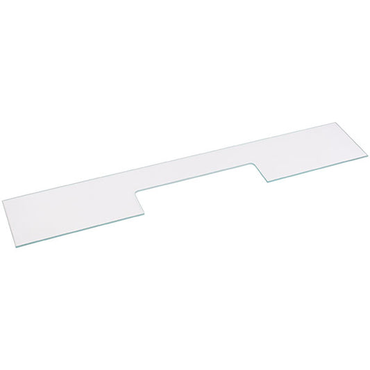 Shelf above vegetable drawer for refrigerator Whirlpool C00523381 (glass) 610x108mm