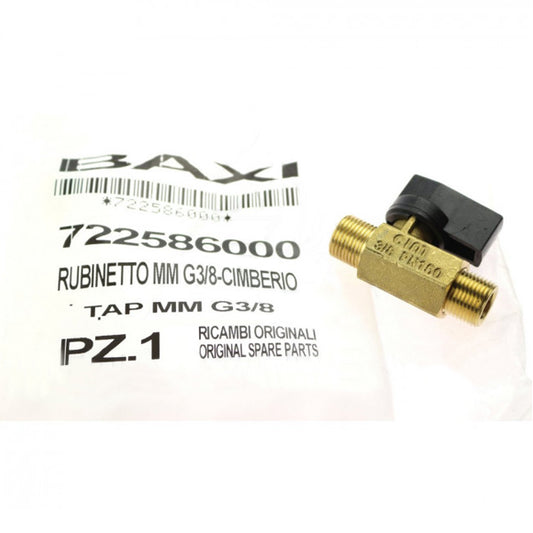 Filling Faucet 3/8" for Gas Boiler Baxi Nuvola 3 Comfort, Westen Boyler Digit, Novadens Boyler 722586000