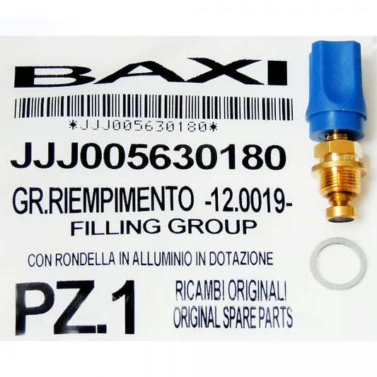 Filling Faucet for Gas Boiler Baxi Eco 3/Four, Luna, Westen Pulsar, Energy, Star Digit/Master 5630180