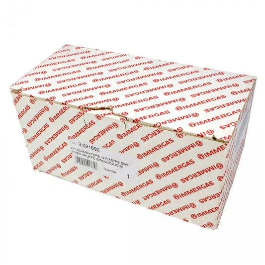 DHW Plate Heat Exchanger Swep (12 plates) for Gas Boiler Immergas Eolo/Nike Mini, Eolo Major 3.021692