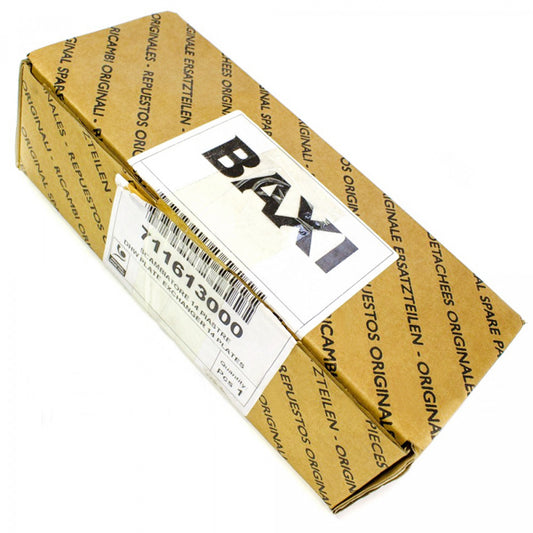 DHW Plate Heat Exchanger (14 plates) for Gas Boiler Baxi Eco 3/Four, Luna-3 Comfort/Duo-Tec, Westen Star 711613000