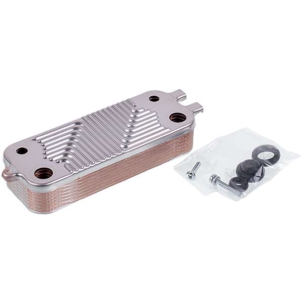 DHW Plate Heat Exchanger (16 plates) for Gas Boiler Buderus Logamax U072, Bosch Gas 6000 87186446250