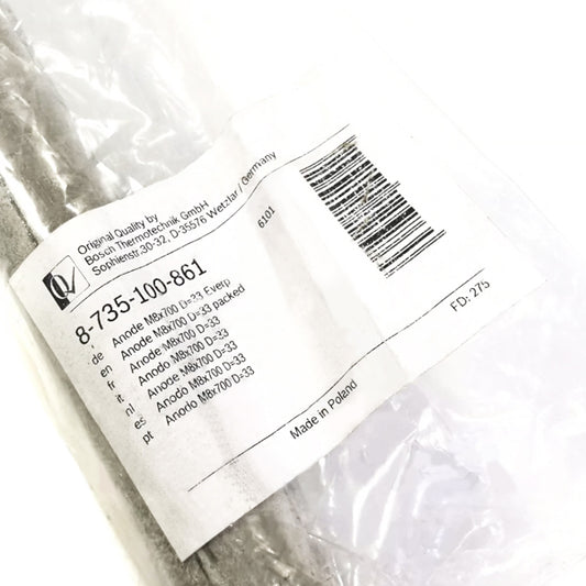 Magnesium Anode M8 D33x700 mm for Boiler Buderus Logalux SL400 8735100861