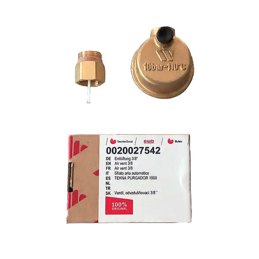 Automatic Air Vent (deaerator) 3/8'' for Gas-fired Boiler Protherm Bear v.10, 11, Tiger v.12 0020027542