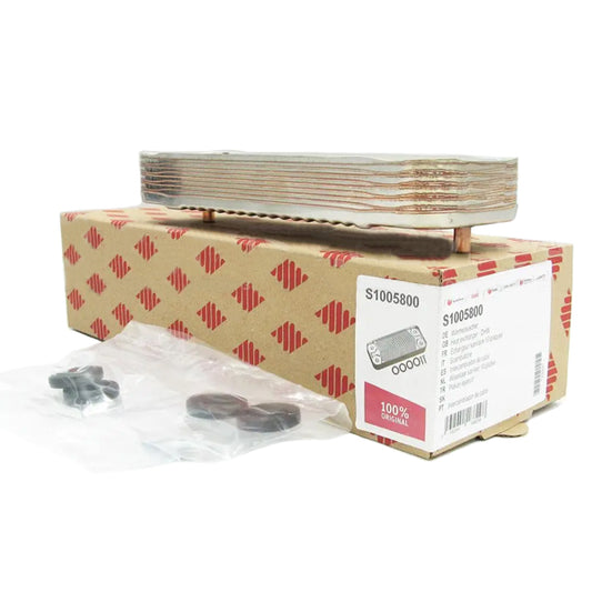DHW Plate Heat Exchanger (10 plates) for Gas Boiler Saunier Duval Themaclassic, Combitek, Semia S1005800