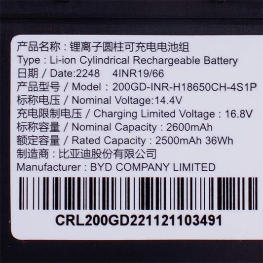 Battery for Robot Vacuum Cleaner Electrolux 4055747671 14.4V