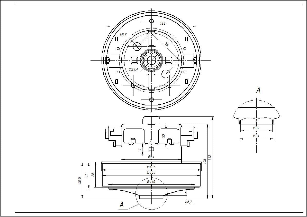 Samsung Vacuum Cleaner Motor DJ31-00005H 1560W D=135/84mm H=35/102mm