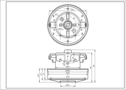 Samsung Vacuum CLeaner Motor DJ31-00007S 1560W D=135/84mm H=35/97mm