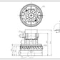 Vacuum Cleaner Motor Ametek 1600W D=143/78mm H=73/168mm Compatible with Samsung DJ31-00114A