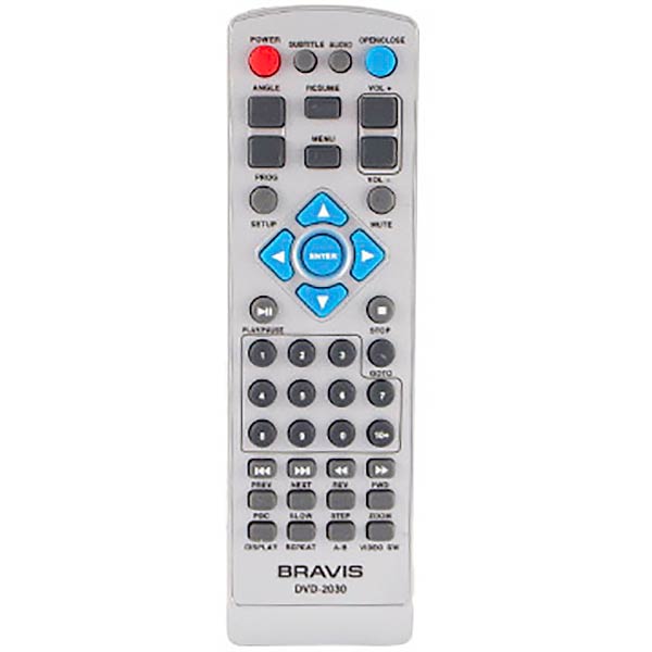 DVD-player Remote Control Compatible with Bravis DVD2030