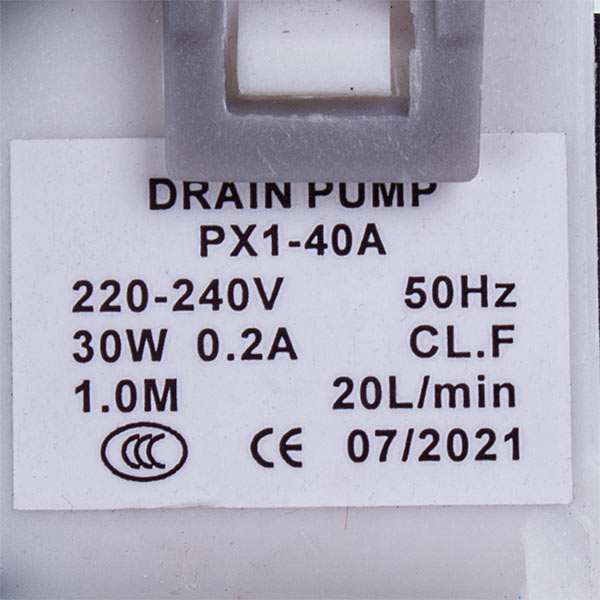 Washing Machine Drain Pump 118829482 Haoli PX1-40A 30W (Saturn)