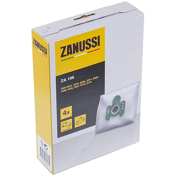 Zanussi 900923556 Paper Dust Bag Kit ZA196  Motor Microfilter for Vacuum Cleaner