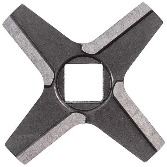 Meat Grinder Cross Knife Compatible with Zelmer 00631383 NR5 86.1007 D=47mm s=9mm Hole=9.5x9.5mm