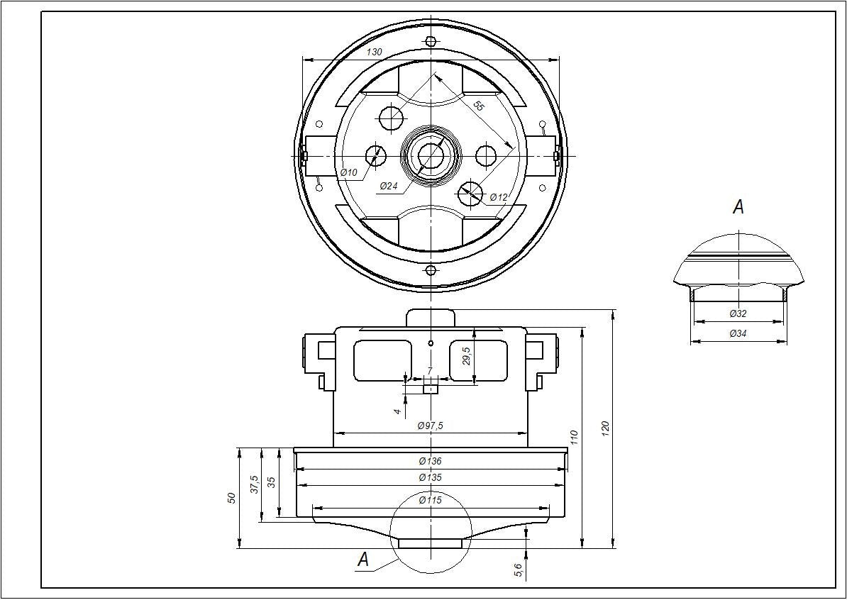 Samsung Vacuum Cleaner Motor VCM-M30AUAA DJ31-00125C 2400W