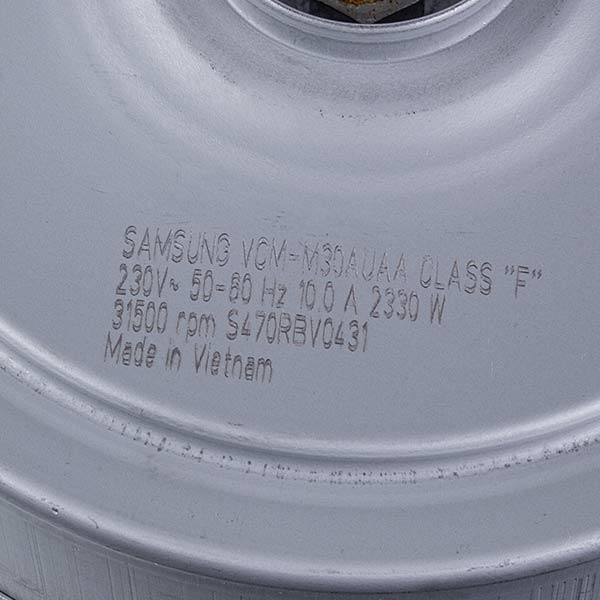 Samsung Vacuum Cleaner Motor VCM-M30AUAA DJ31-00125C 2400W