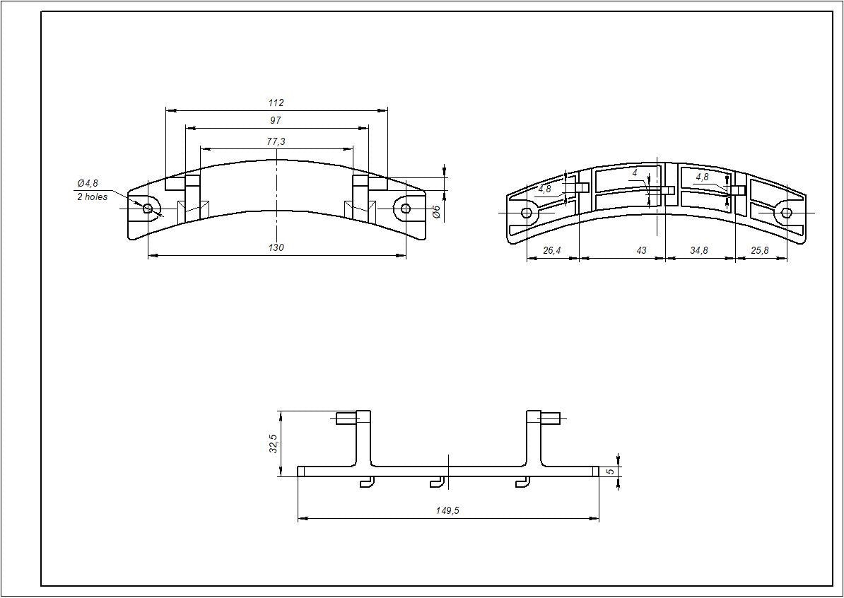 Samsung Washing Machine Door Hinge DC61-01632A