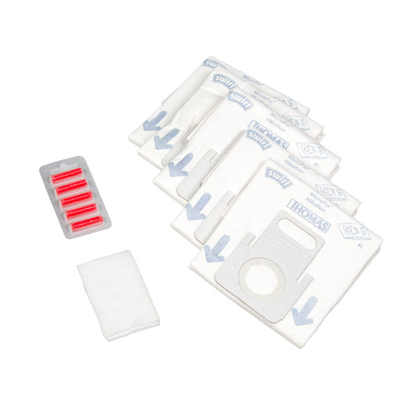 Dust Bag Set + Output Microfilter + Freshener for VC Thomas Twin/Syntho 790012