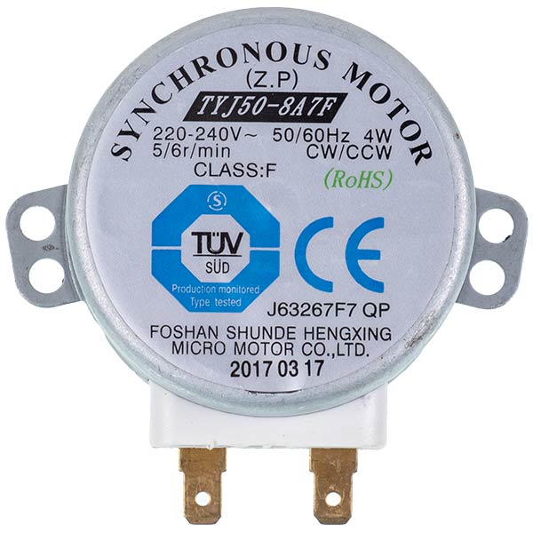Microwave Turntable Motor Panasonic A63267F40QP TYJ50-8A7F 5/6r/min 220V 3.3/2.8W H(stem)=14mm