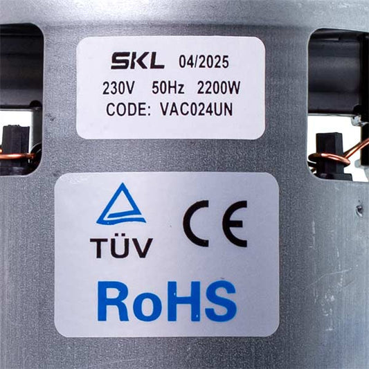 Vacuum Cleaner Motor VAC024UN SKL 2200W D=130/84mm H=27/116mm