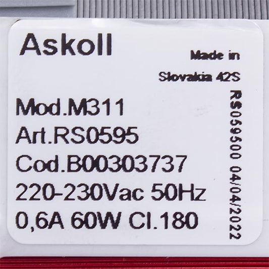 Indesit, Ariston Askol Dishwasher Circulation Pump M312 60W C00303737