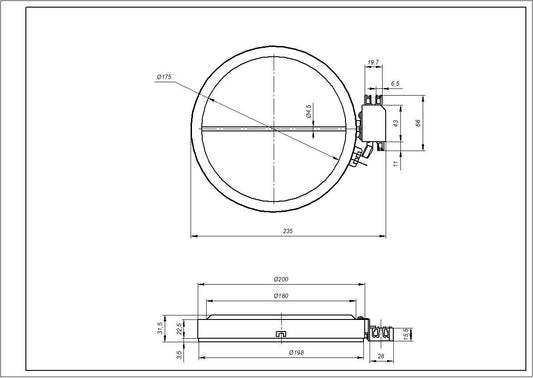 Indesit Hotplate Element 1800W C00139036