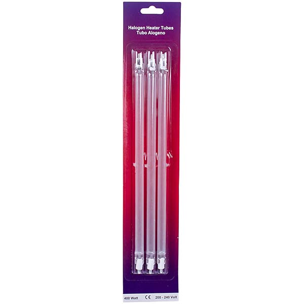 Infrared Heater Lamp Set 400W L=270mm. 3 in Pack
