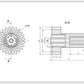 Meat Grinder Gear Compatible with Braun 67051414