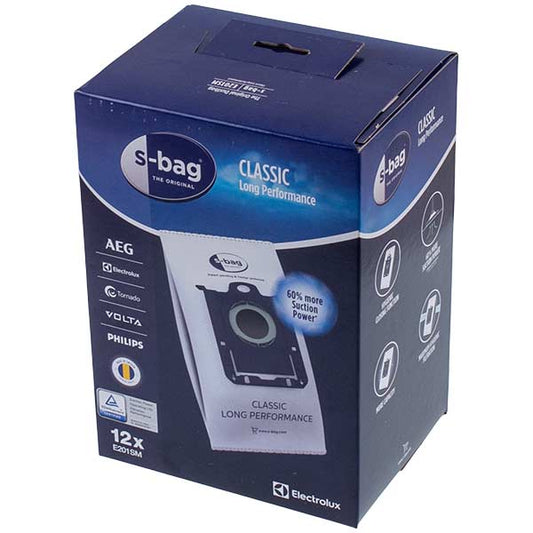 Dust Bag Set E201M S-BAG Classic Long Performance for VC Electrolux 900168481