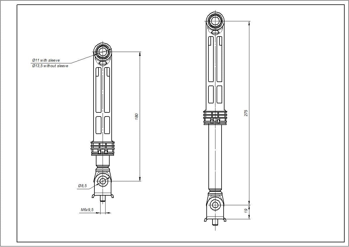 Atlant Shock Absorber 120N 908092002860 CIMA for Washing Machine