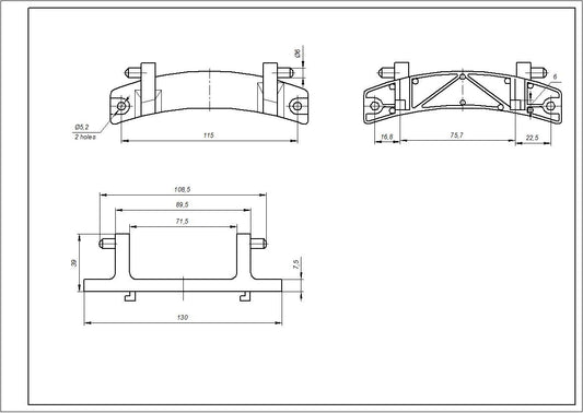 Washing Machine Door Hinge 00171269 Compatible with Bosch