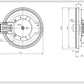 Indesit C00099673 EGO 18.14453.002 Hotplate Element D=145mm 1000W