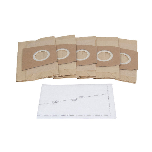 Dust Bag Set (5pcs) Type A/B/C + Motor Filter BBZ51AFABC for VC Bosch 00461410