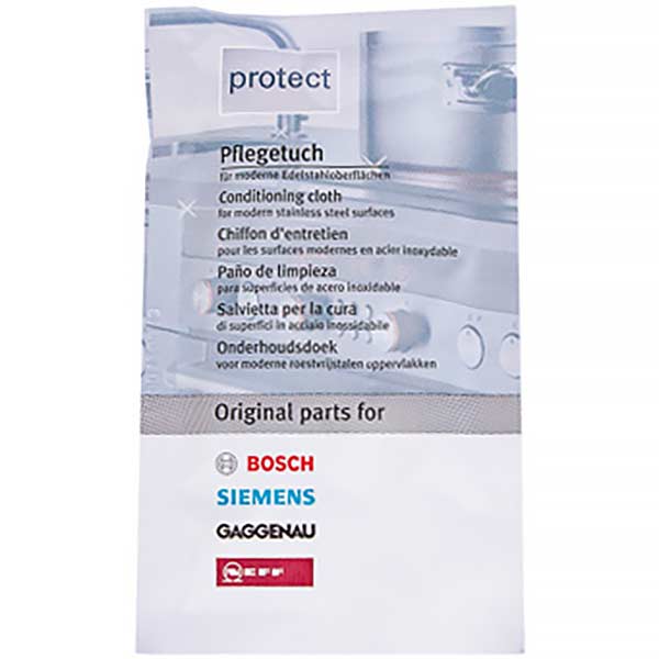 Bosch Conditioning Cloths for Stainless Steel Surfaces 00311134 5 in pack.