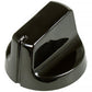 Cooker Control Knob Indesit C00284670 black