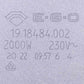 Beko 162200012 EGO Hotplate Element D=180mm 2000W 18.18484.002