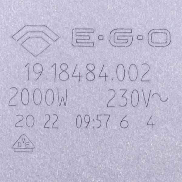 Beko 162200012 EGO Hotplate Element D=180mm 2000W 18.18484.002
